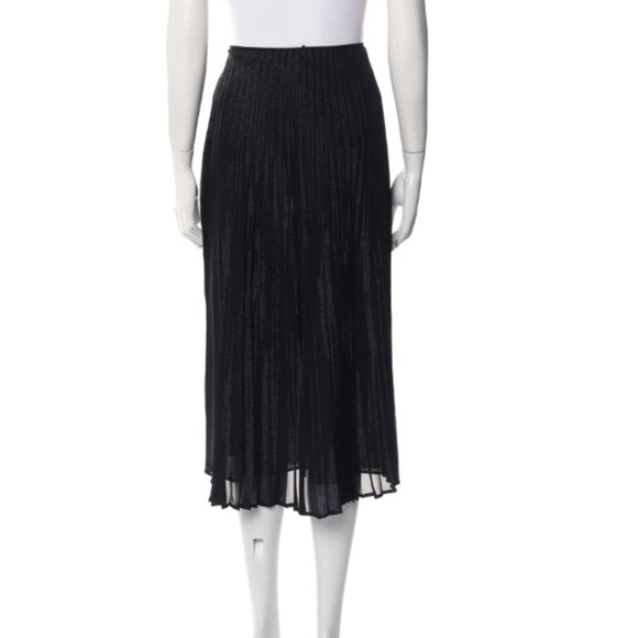 Jil Sander Black Silk Midi Length Skirt Size XS - Picture 3 of 3